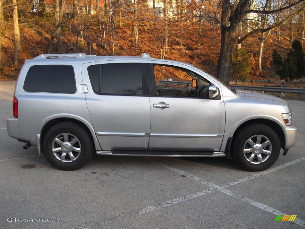 2004 QX 56 4WD - Silver Indulgence / Willow photo #7