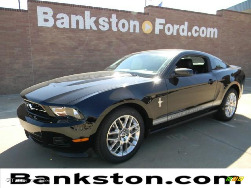 2012 Mustang V6 Premium Coupe - Black / Charcoal Black photo #1