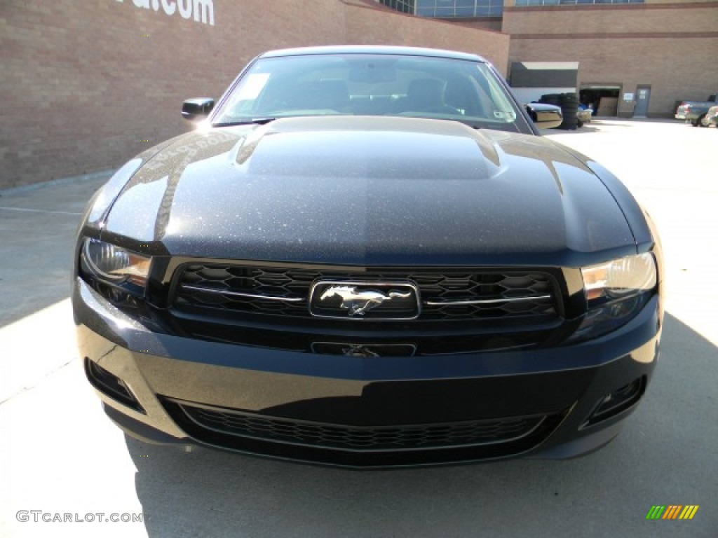 2012 Mustang V6 Premium Coupe - Black / Charcoal Black photo #2