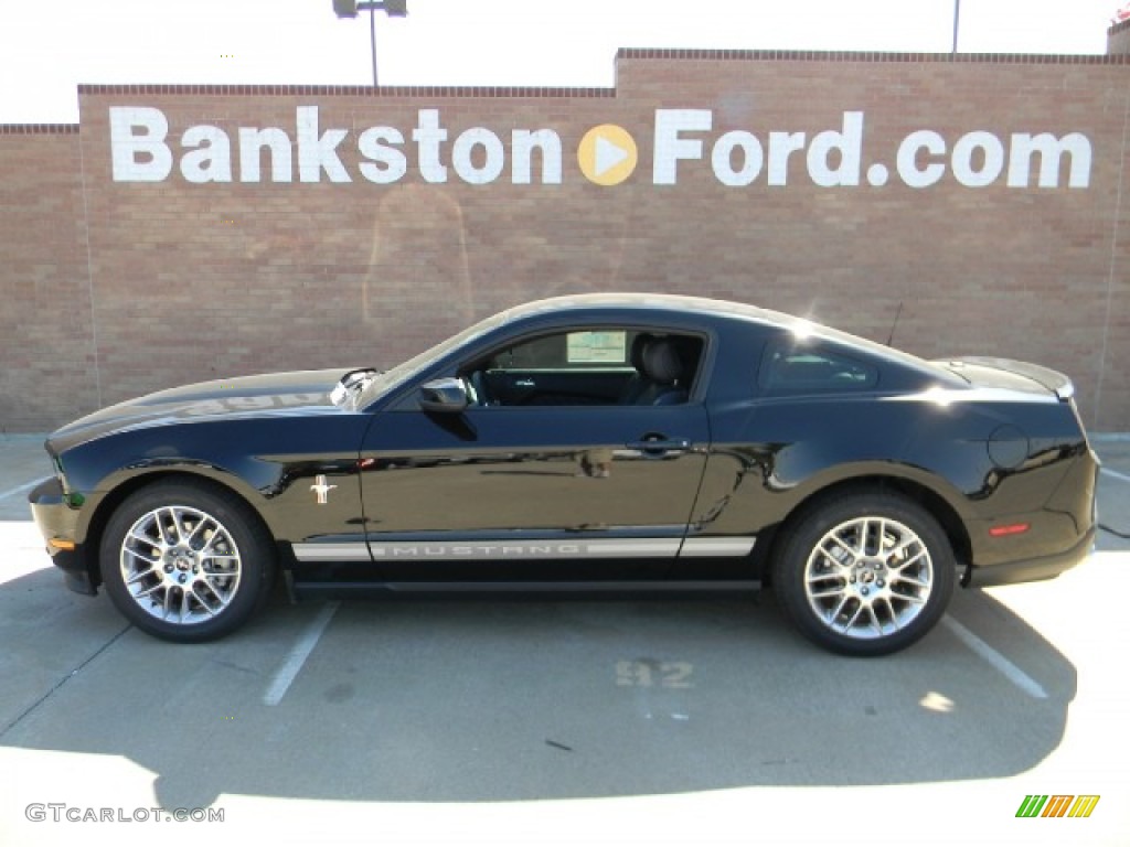 2012 Mustang V6 Premium Coupe - Black / Charcoal Black photo #5