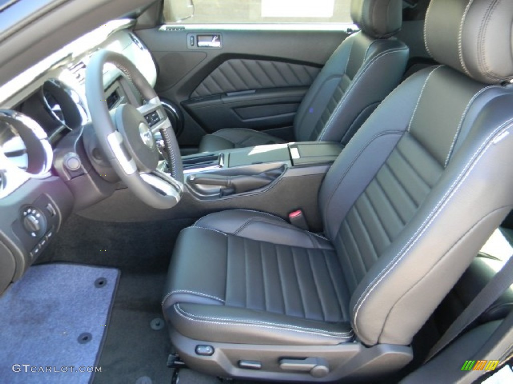 2012 Mustang V6 Premium Coupe - Black / Charcoal Black photo #9