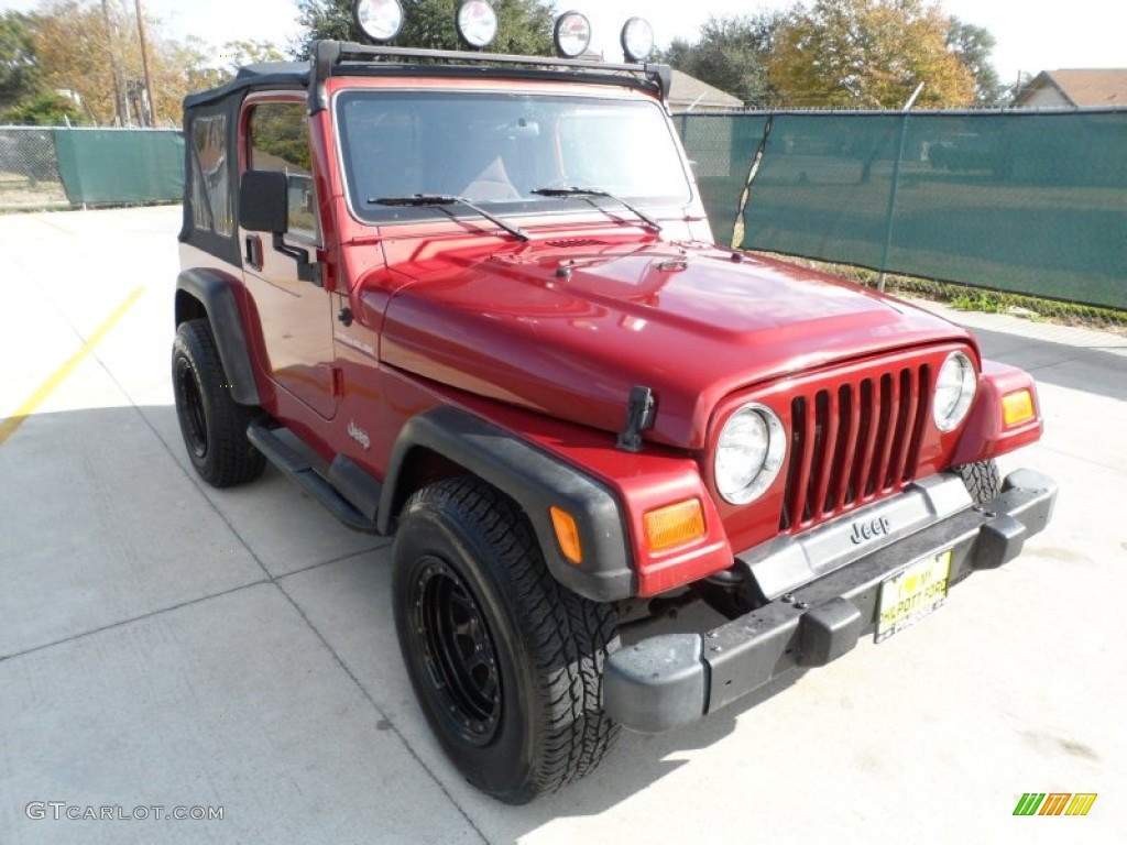 Chili Pepper Red Pearlcoat 1999 Jeep Wrangler SE 4x4 Exterior Photo #58198946