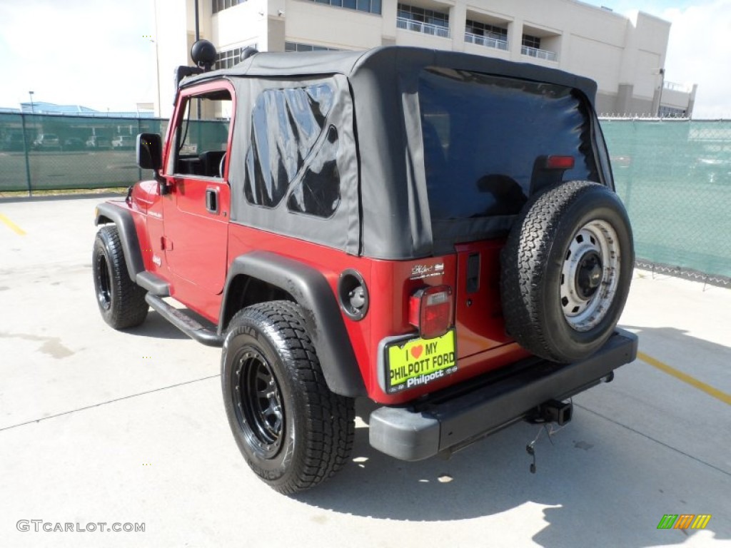 1999 Wrangler SE 4x4 - Chili Pepper Red Pearlcoat / Agate photo #5