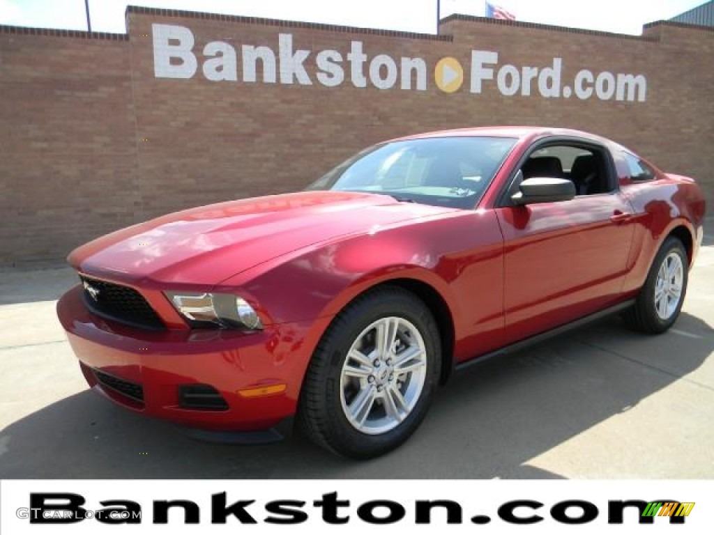 2012 Mustang V6 Coupe - Red Candy Metallic / Charcoal Black photo #1