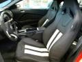 Charcoal Black/White Recaro Sport Seats 2012 Ford Mustang Shelby GT500 SVT Performance Package Coupe Interior Color