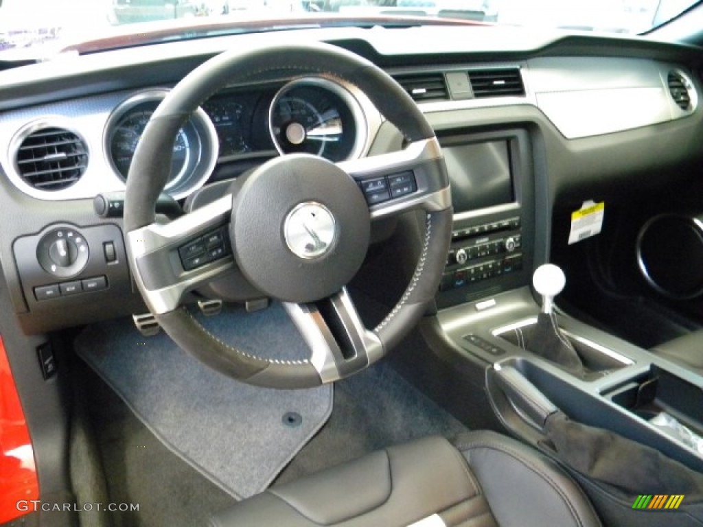 2012 Mustang Shelby GT500 SVT Performance Package Coupe - Race Red / Charcoal Black/White Recaro Sport Seats photo #12