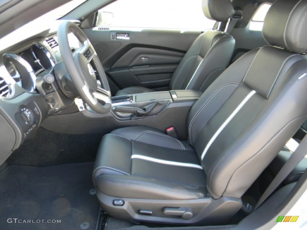 Charcoal Black/Cashmere Interior 2012 Ford Mustang GT Premium Coupe Photo #58199474