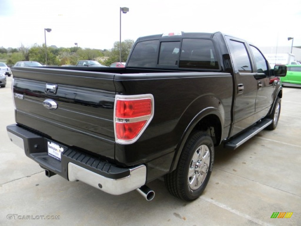 2011 F150 Lariat SuperCrew - Ebony Black / Pale Adobe photo #3