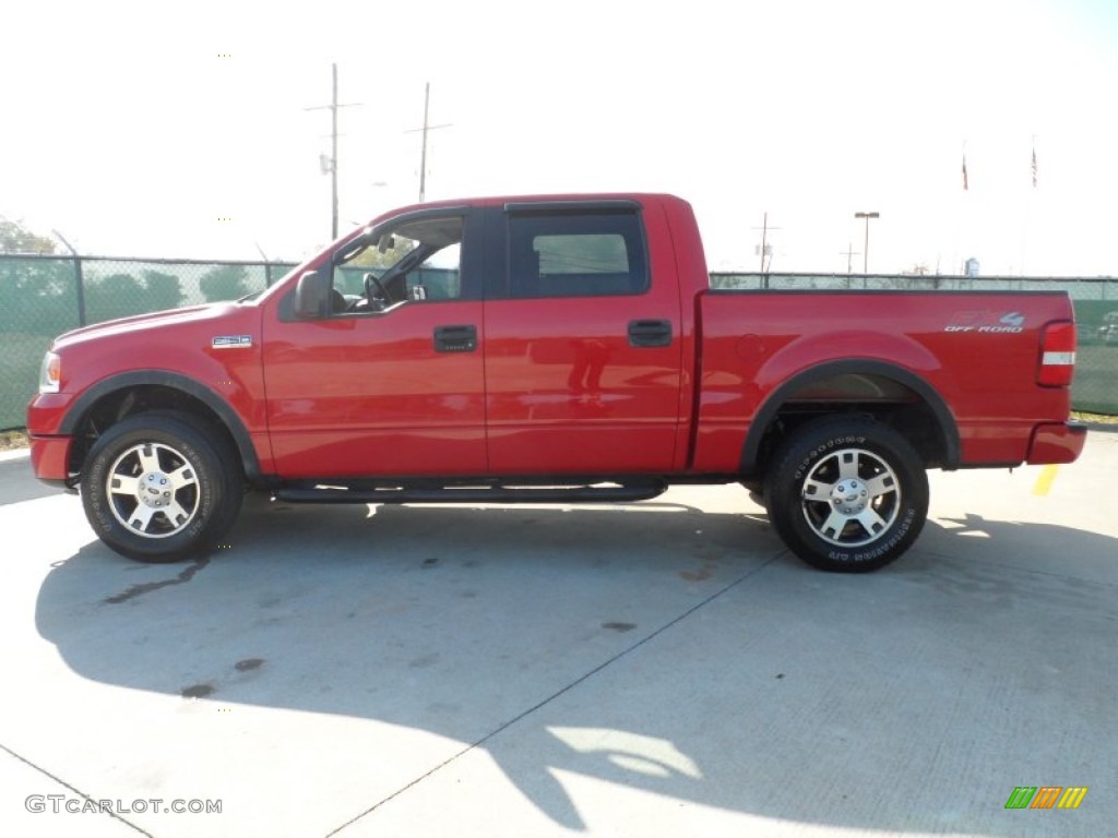 2006 F150 FX4 SuperCrew 4x4 - Bright Red / Black photo #6