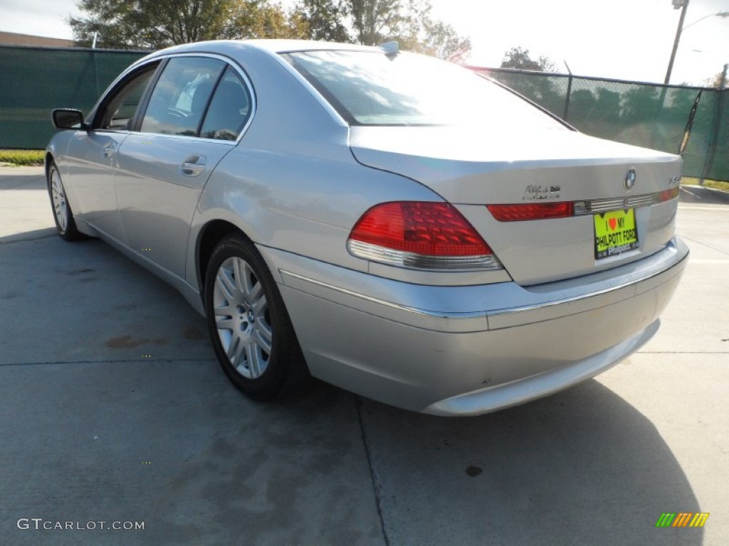 2002 7 Series 745Li Sedan - Titanium Silver Metallic / Flannel Grey photo #5