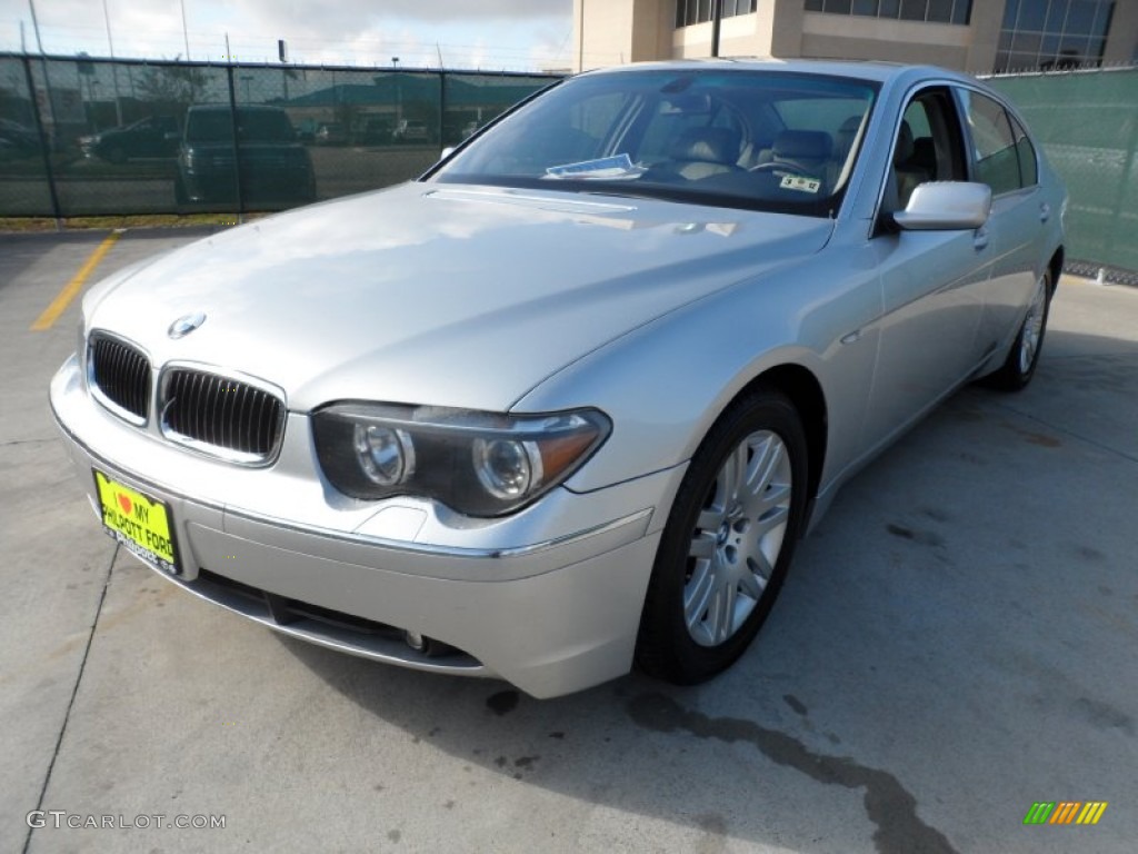 2002 7 Series 745Li Sedan - Titanium Silver Metallic / Flannel Grey photo #7