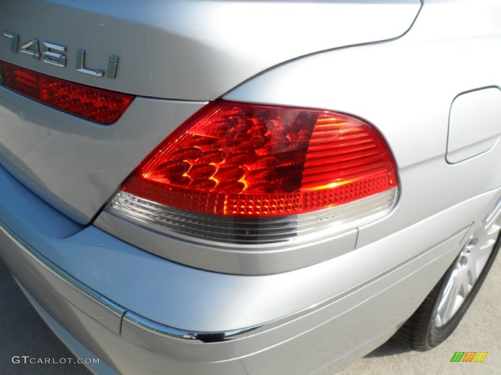 2002 7 Series 745Li Sedan - Titanium Silver Metallic / Flannel Grey photo #18