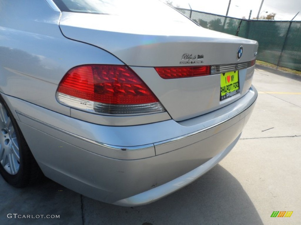 2002 7 Series 745Li Sedan - Titanium Silver Metallic / Flannel Grey photo #23