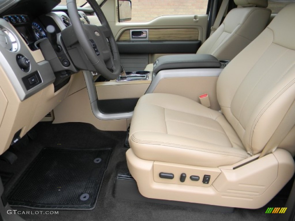 Pale Adobe Interior 2011 Ford F150 Lariat SuperCrew Photo #58201928
