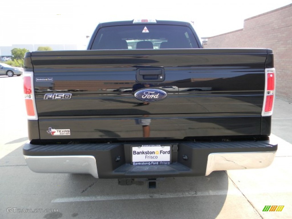 2011 F150 XLT SuperCrew - Ebony Black / Steel Gray photo #4