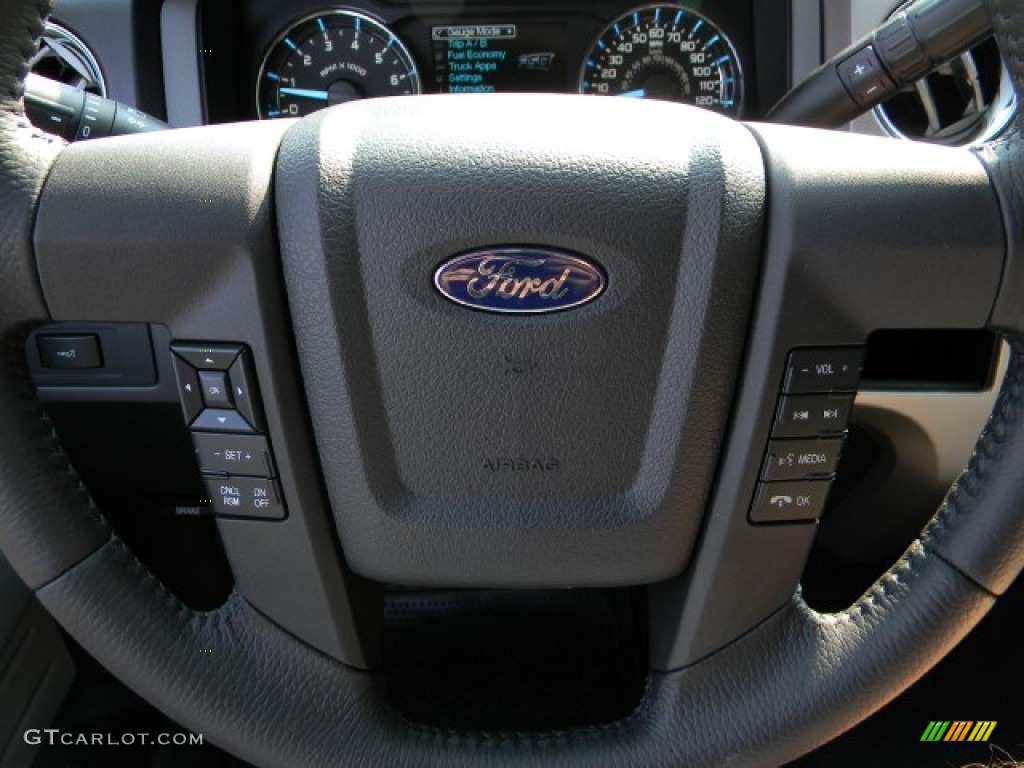 2011 F150 XLT SuperCrew - Ebony Black / Steel Gray photo #11