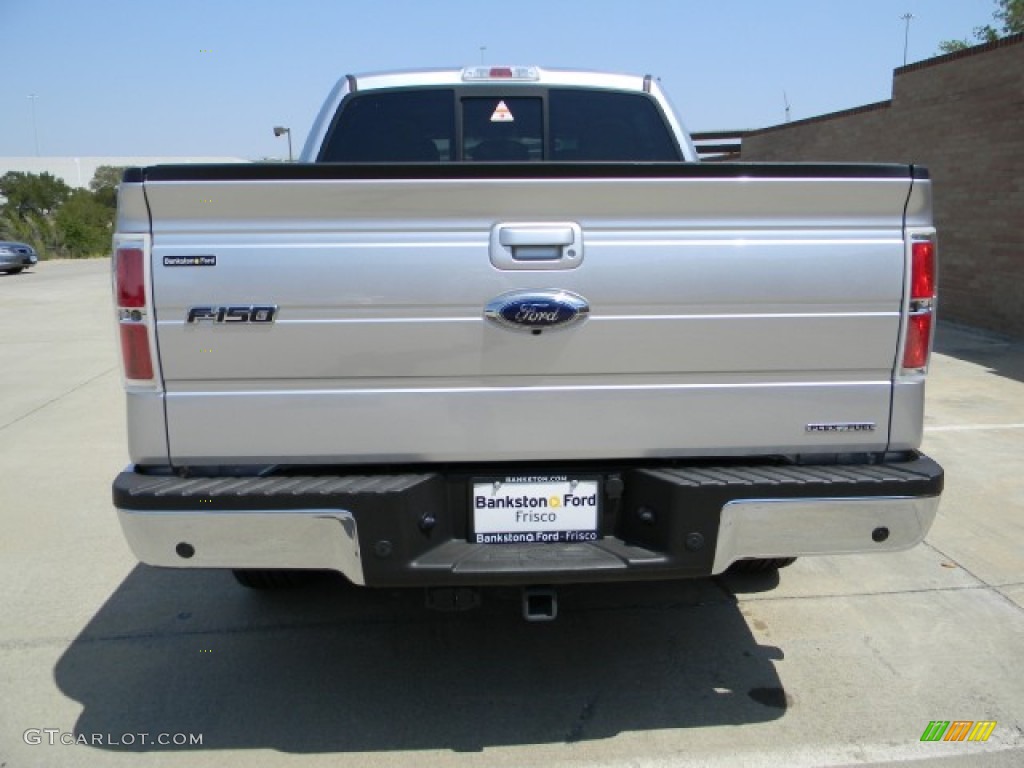 2011 F150 Lariat SuperCrew - Ingot Silver Metallic / Black photo #4