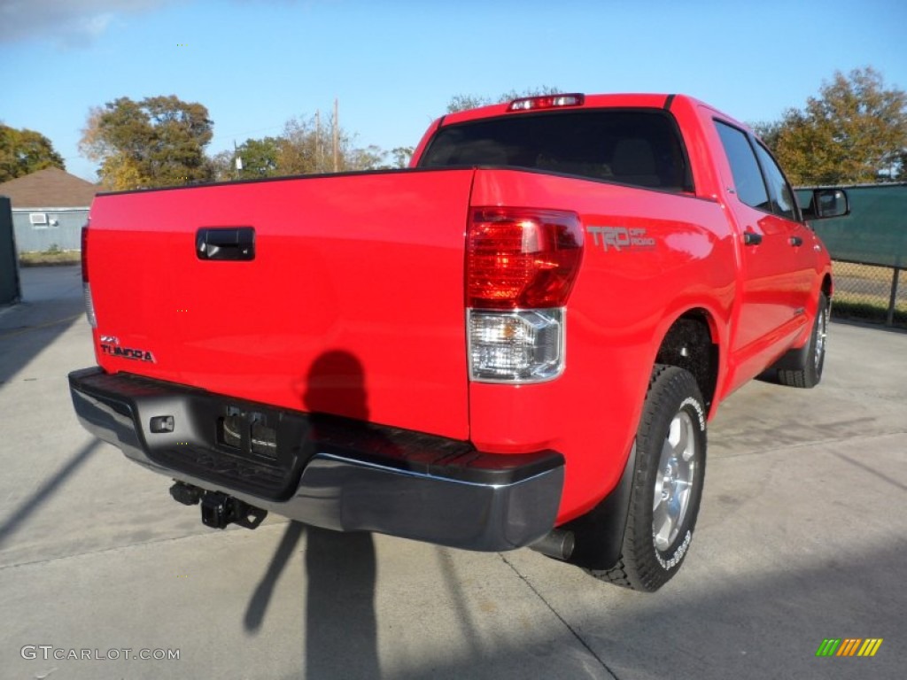 2012 Tundra SR5 TRD CrewMax - Radiant Red / Graphite photo #3