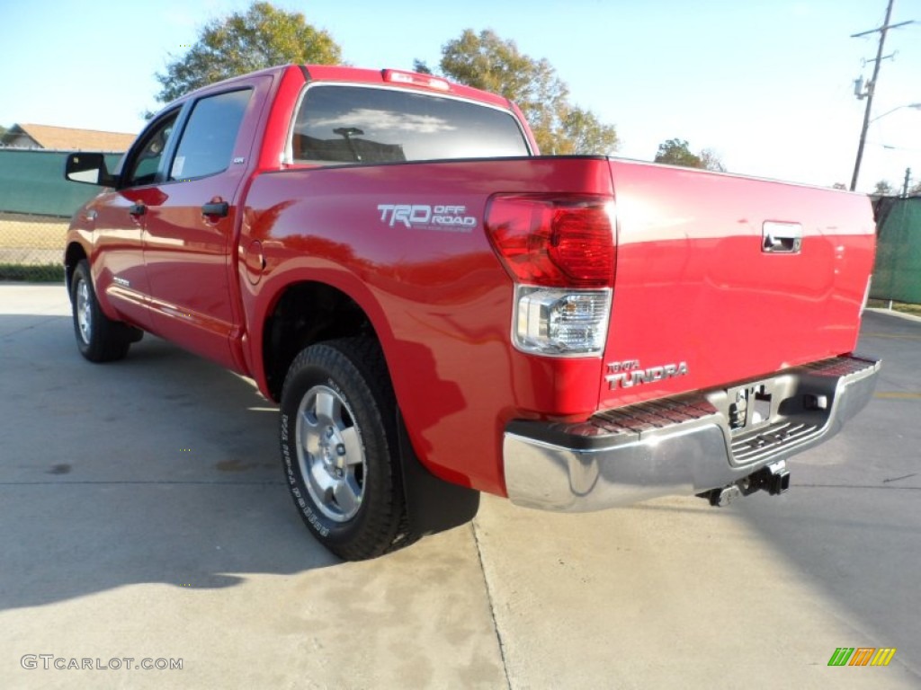 2012 Tundra SR5 TRD CrewMax - Radiant Red / Graphite photo #5