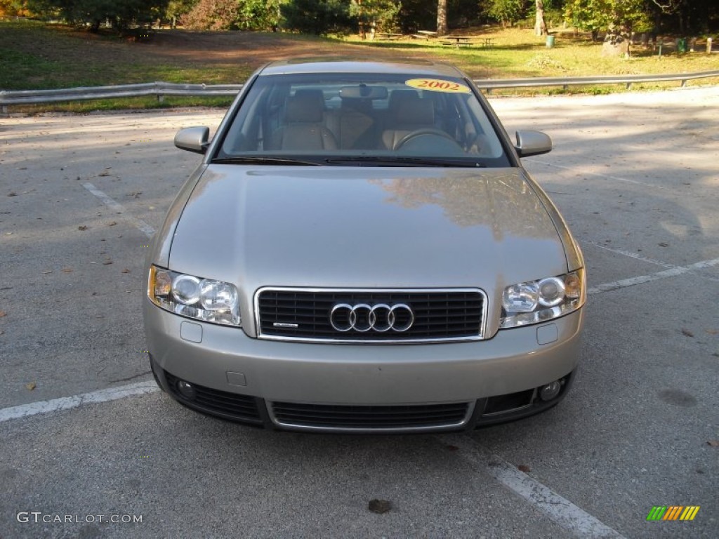 2002 A4 1.8T quattro Sedan - Canvas Beige Metallic / Beige photo #2