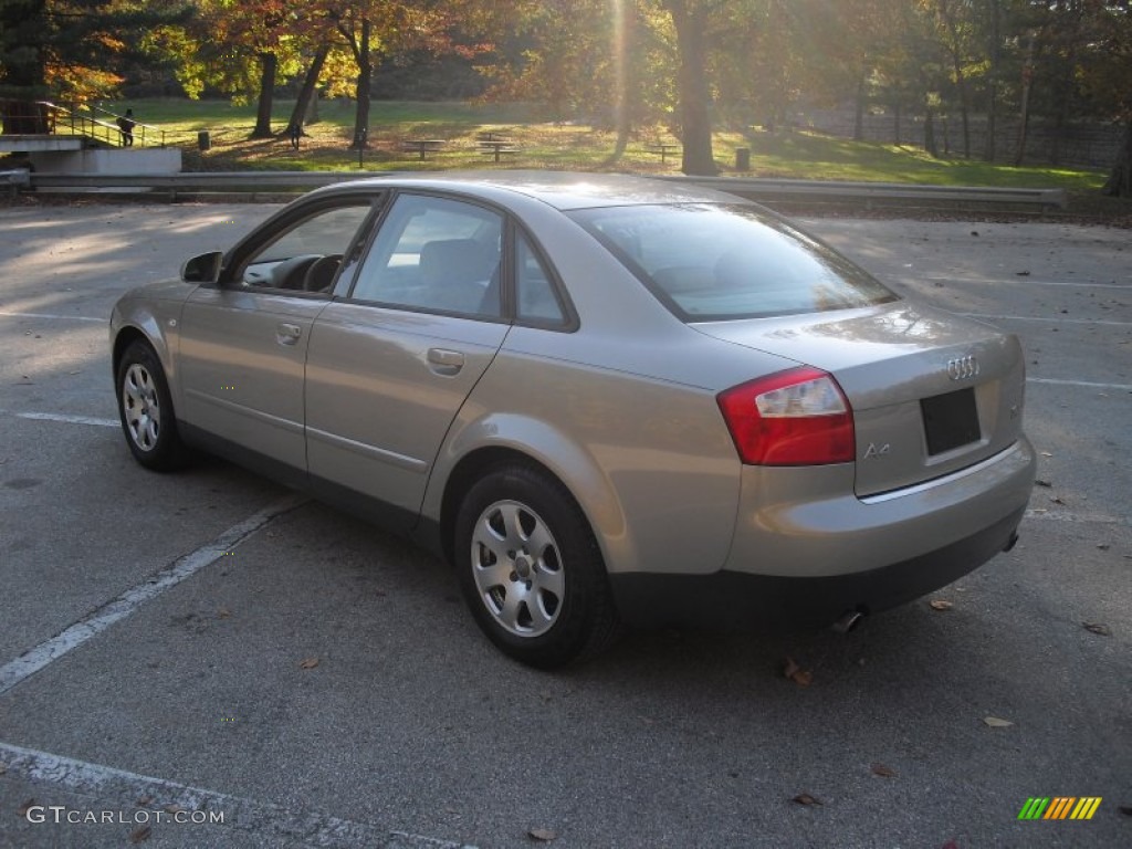 2002 A4 1.8T quattro Sedan - Canvas Beige Metallic / Beige photo #4