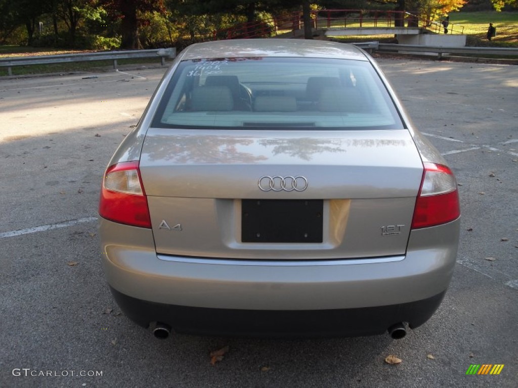 2002 A4 1.8T quattro Sedan - Canvas Beige Metallic / Beige photo #5