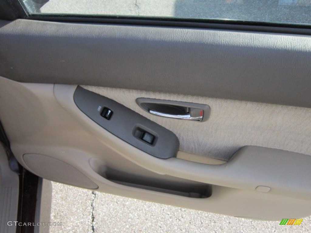 2001 Outback Wagon - Winestone Red Pearl / Beige photo #11
