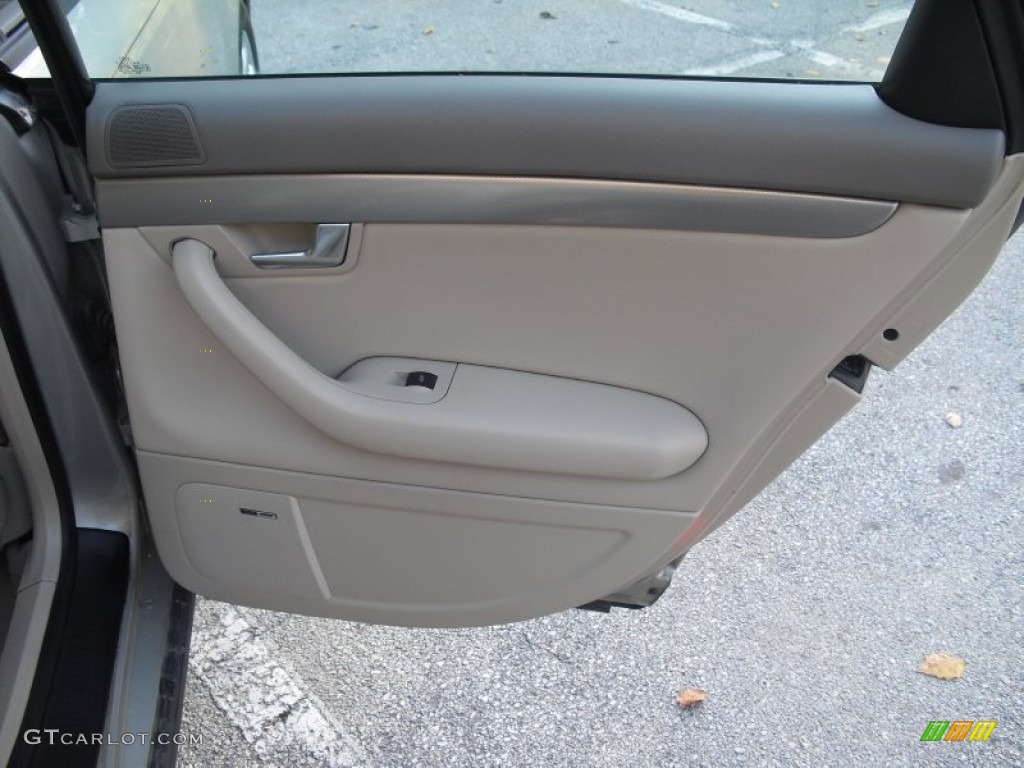 2002 A4 1.8T quattro Sedan - Canvas Beige Metallic / Beige photo #15