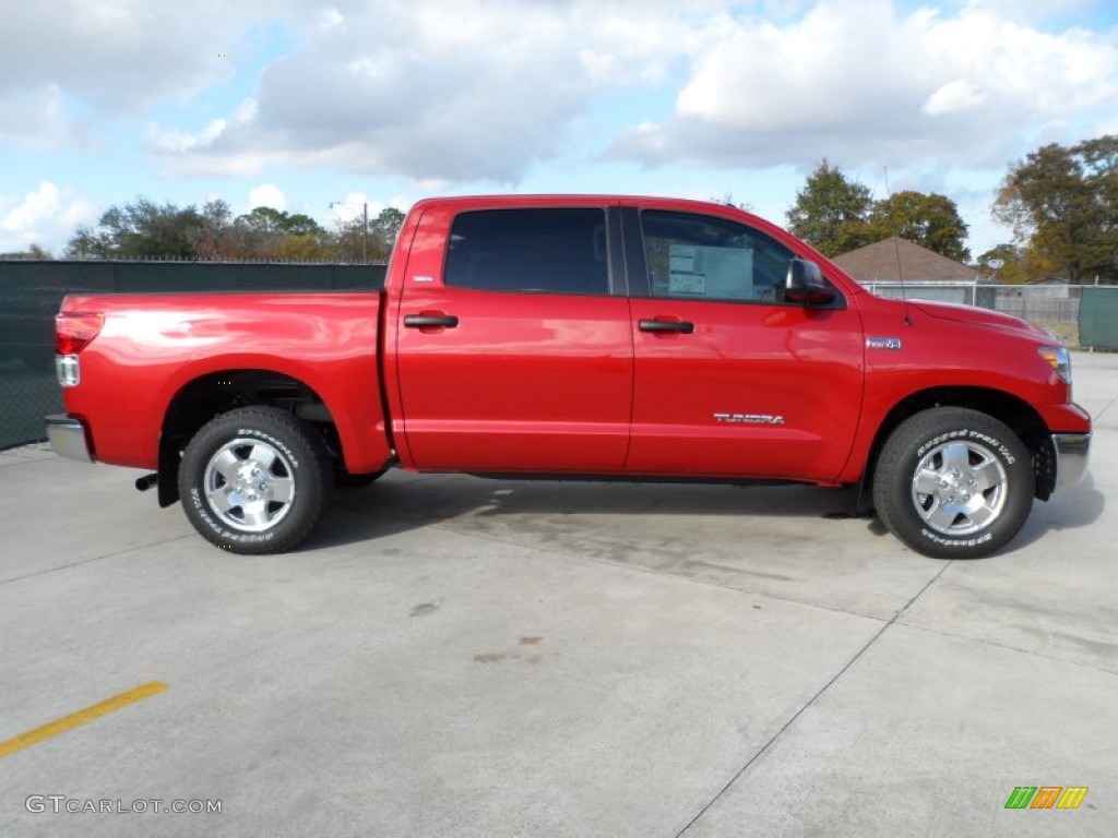 2012 Tundra SR5 TRD CrewMax - Barcelona Red Metallic / Graphite photo #2