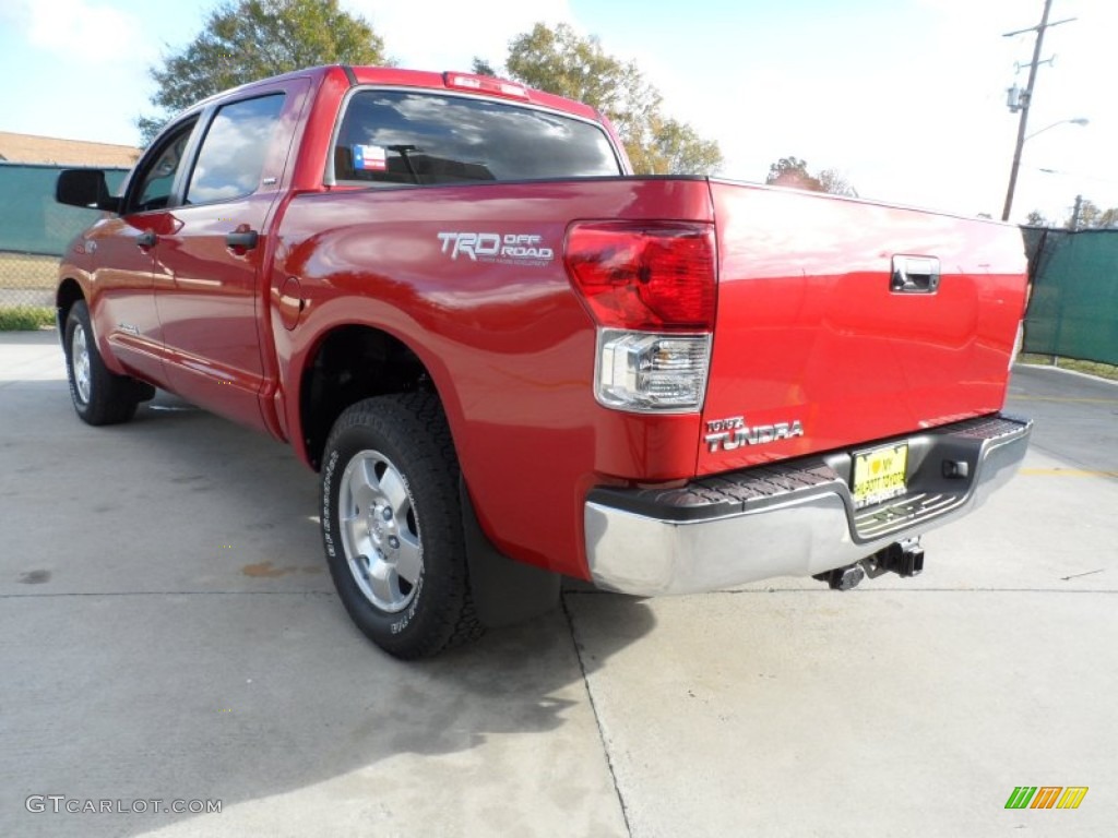 2012 Tundra SR5 TRD CrewMax - Barcelona Red Metallic / Graphite photo #5