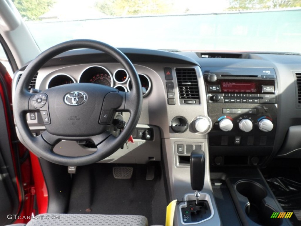 2012 Tundra SR5 TRD CrewMax - Barcelona Red Metallic / Graphite photo #27