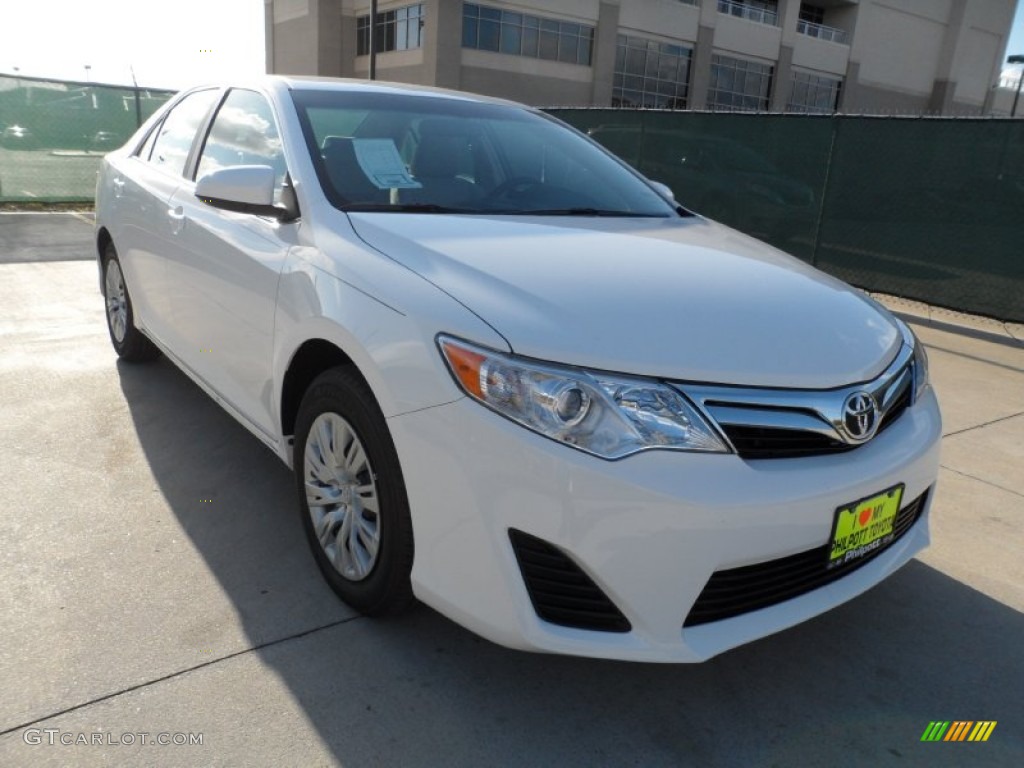 2012 Camry LE - Super White / Ash photo #1