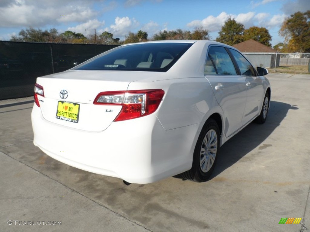2012 Camry LE - Super White / Ash photo #3