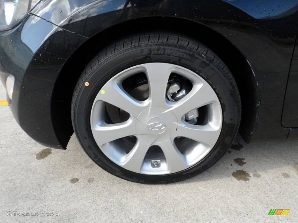 2012 Elantra Limited - Black Noir Pearl / Beige photo #10