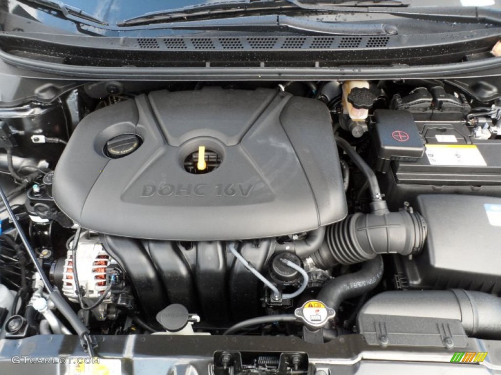 2012 Elantra Limited - Black Noir Pearl / Beige photo #16