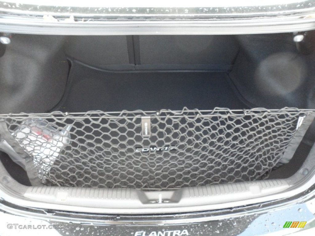 2012 Elantra Limited - Black Noir Pearl / Beige photo #20