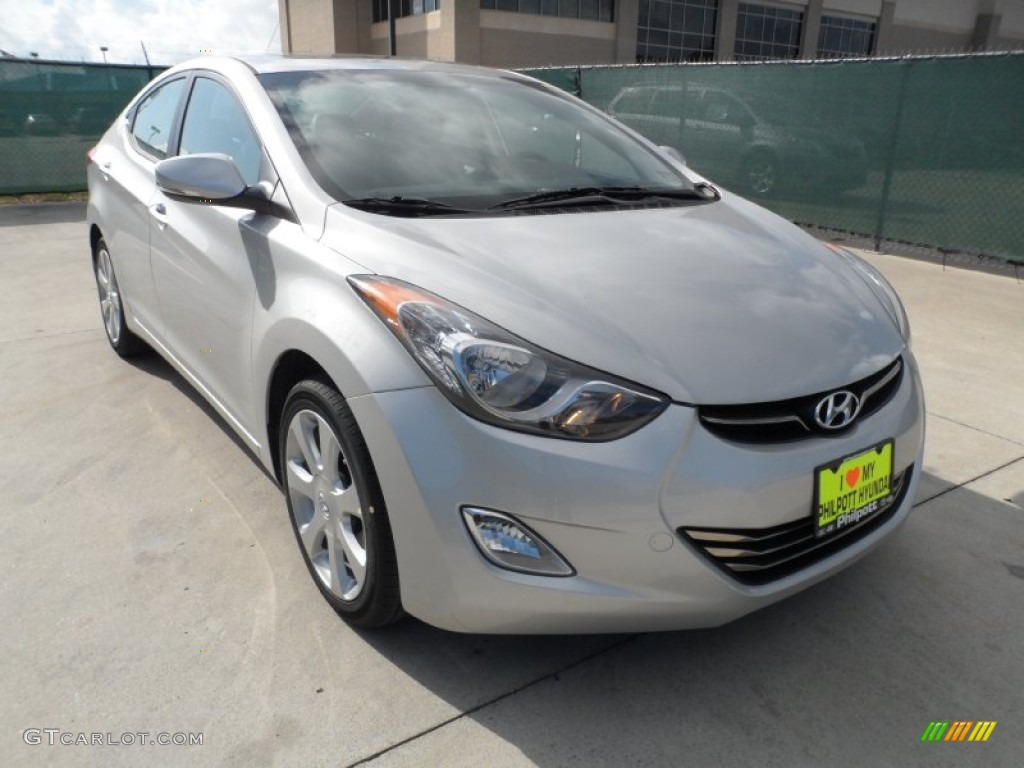 2012 Elantra Limited - Shimmering Silver / Gray photo #1