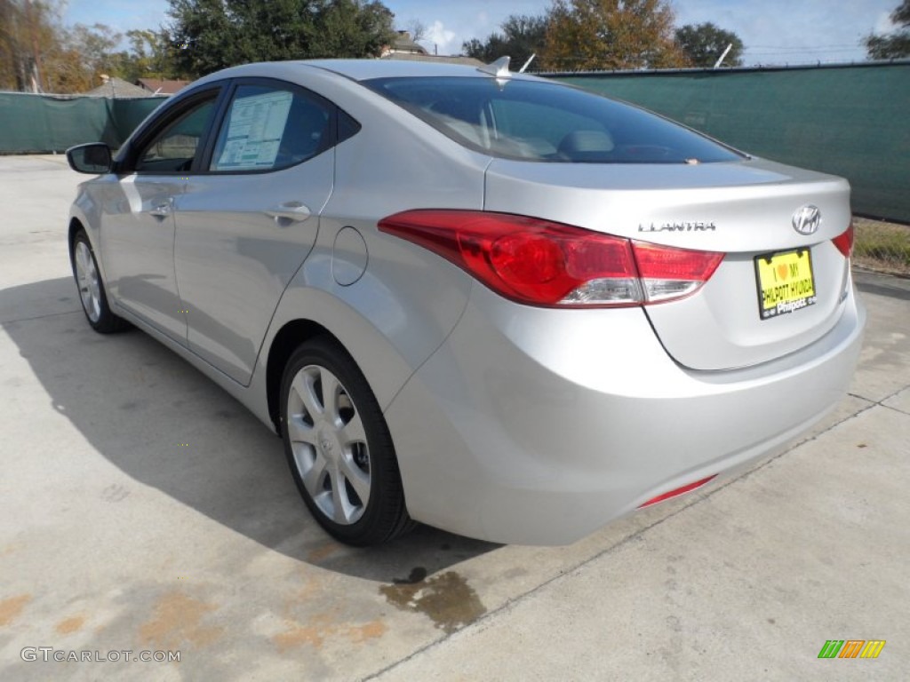 2012 Elantra Limited - Shimmering Silver / Gray photo #5