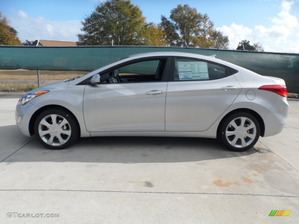 2012 Elantra Limited - Shimmering Silver / Gray photo #6