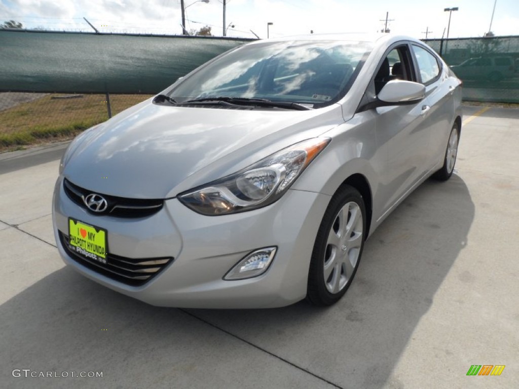 2012 Elantra Limited - Shimmering Silver / Gray photo #7