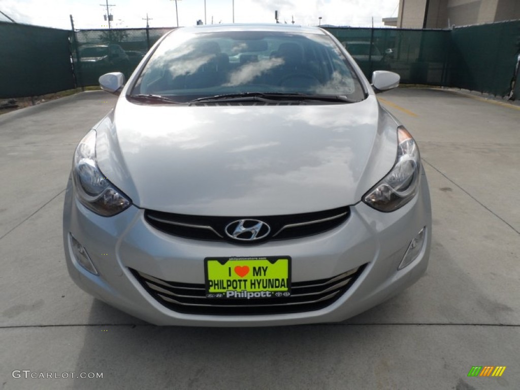 2012 Elantra Limited - Shimmering Silver / Gray photo #8