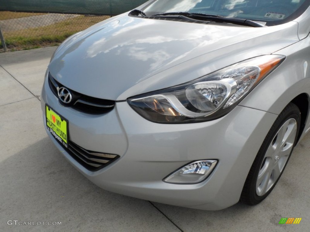 2012 Elantra Limited - Shimmering Silver / Gray photo #10