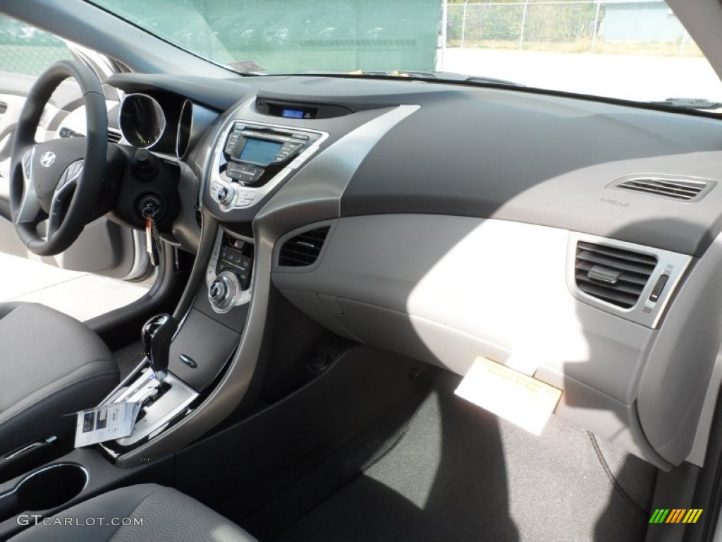 2012 Elantra Limited - Shimmering Silver / Gray photo #19