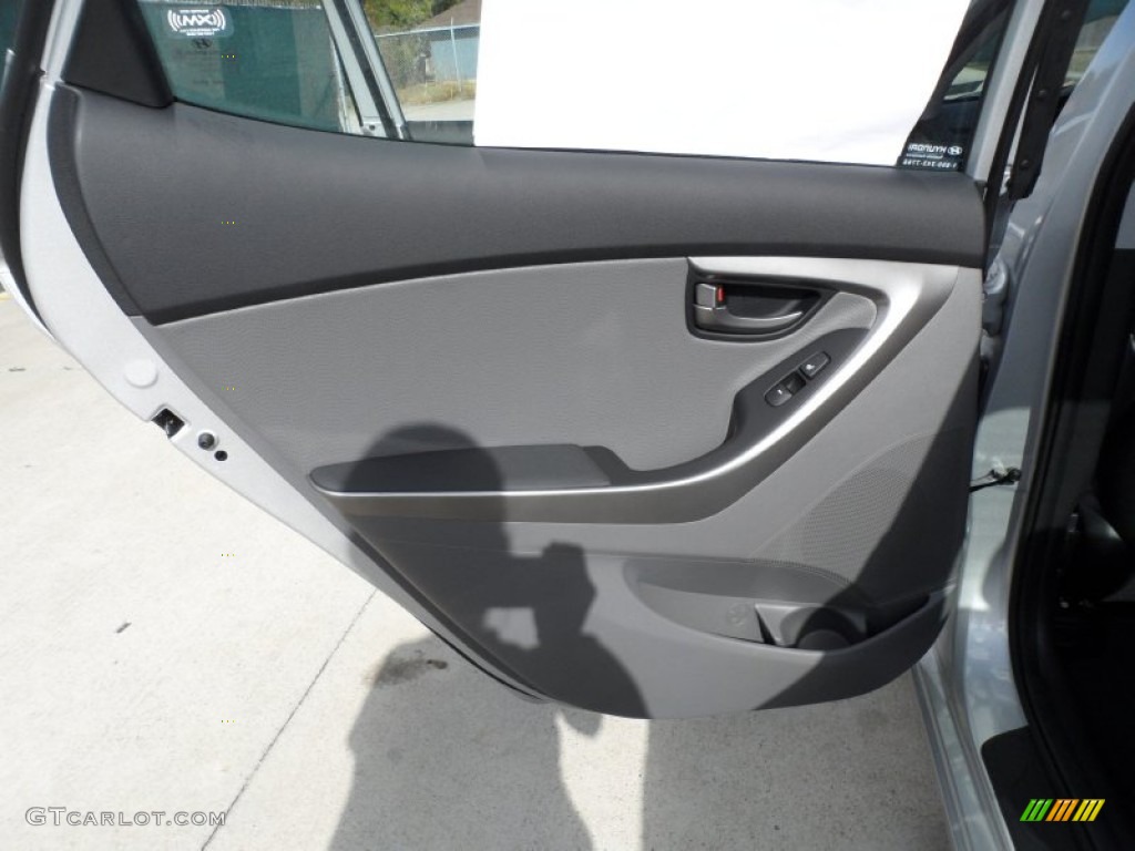 2012 Elantra Limited - Shimmering Silver / Gray photo #20