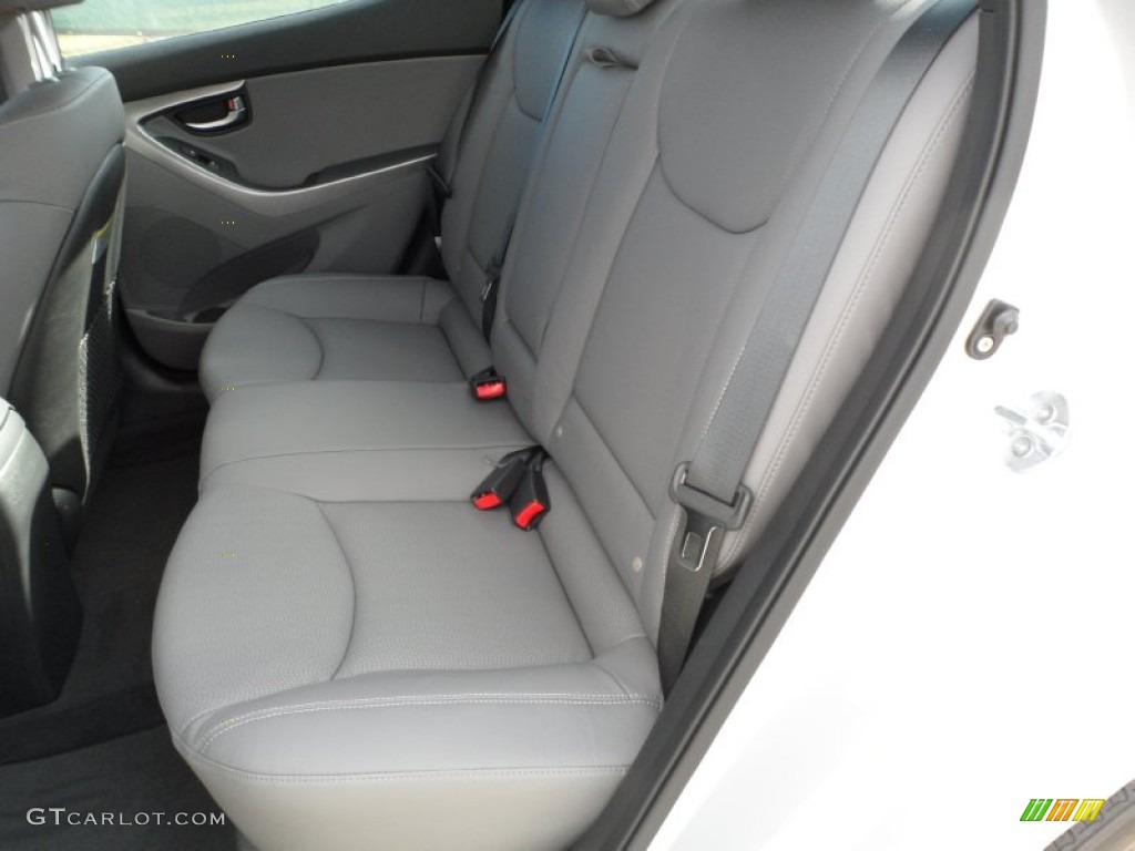 2012 Elantra Limited - Shimmering Silver / Gray photo #21