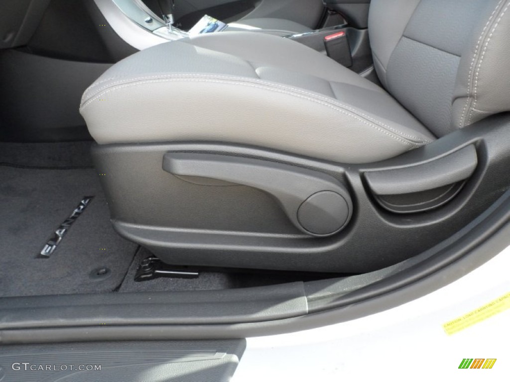2012 Elantra Limited - Shimmering Silver / Gray photo #25