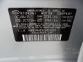 N3S: Shimmering Silver 2012 Hyundai Elantra Limited Color Code