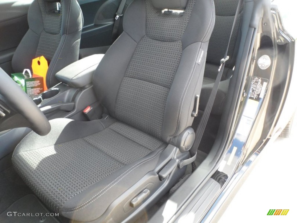 Black Cloth Interior 2012 Hyundai Genesis Coupe 2.0T Premium Photo #58206195