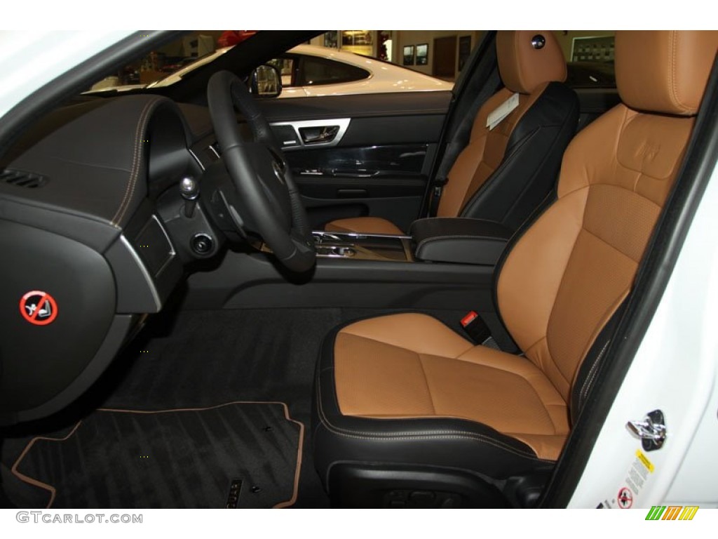 Warm Charcoal/London Tan Interior 2012 Jaguar XF XFR Photo #58207637