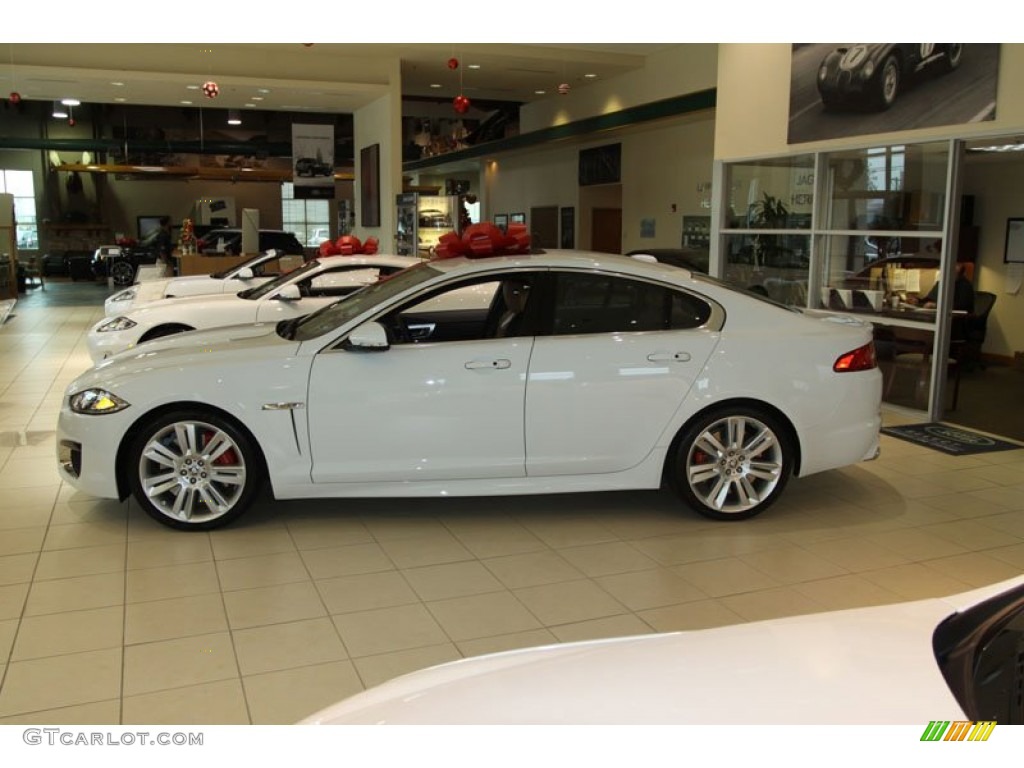 Polaris White 2012 Jaguar XF XFR Exterior Photo #58207676